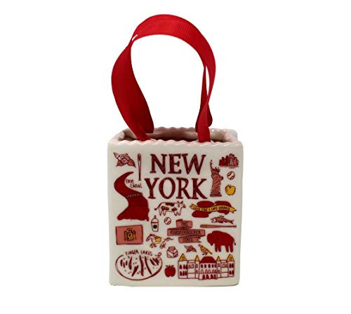 Starbucks 2019 New York Christmas Ornament - Ceramic Tote