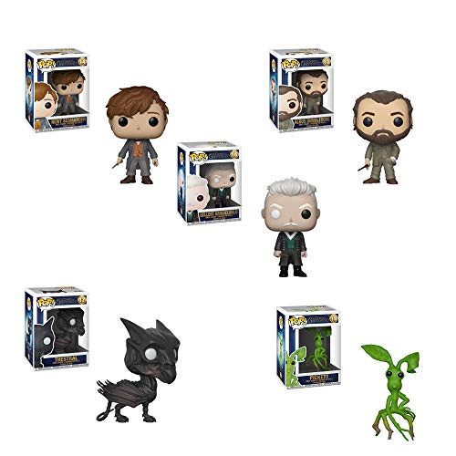 Funko Pop! Movies: Fantastic Beasts: The Crimes of Grindelwald Set of 5: Dumbledore, Newt, Grindewald, Thestral and Pickett