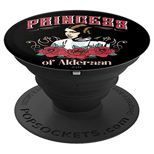 Star Wars Princess Leia Princess Of Alderaan Floral Portrait PopSockets Grip and Stand for Phones and Tablets