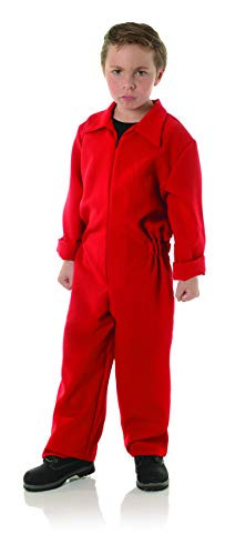 Underwraps Big Boy's Children's Horror Jumpsuit Costume - Boiler Suit Childrens Costume, Red, Large