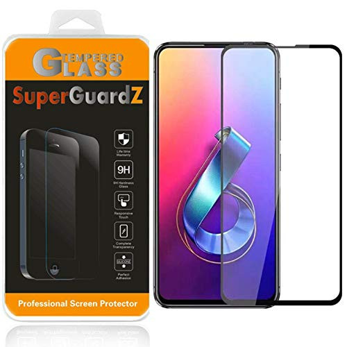 [2-Pack] for ASUS ZenFone 6 (2019) Screen Protector Tempered Glass [Full Coverage], SuperGuardZ, Edge-to-Edge, Anti-Scratch, Anti-Bubble [Lifetime Replacement]