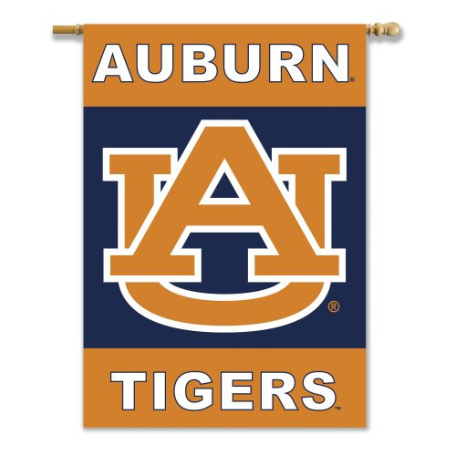 NCAA Auburn Tigers 2-Sided 28-by-40 inch House Banner With Pole Sleeve NCAA Auburn Tigers 2-Sided 28-by-40 inch House Banner With Pole Sleeve