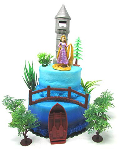 Tangled Princess Rapunzel Birthday Cake Topper Set Featuring Rapunzel and Themed Accessories Tangled Princess Rapunzel Birthday Cake Topper Set Featuring Rapunzel and Themed Accessories