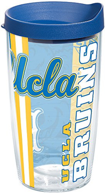 Tervis 1229093 UCLA Bruins College Pride Tumbler with Wrap and Blue Lid 16oz, Clear Tervis 1229093 UCLA Bruins College Pride Tumbler with Wrap and Blue Lid 16oz, Clear