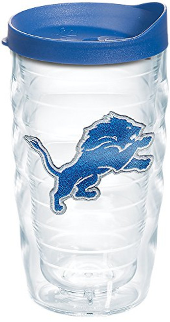 Tervis 1268419 NFL Detroit Lions Primary Logo Tumbler with Emblem and Blue Lid 10oz Wavy, Clear Tervis 1268419 NFL Detroit Lions Primary Logo Tumbler with Emblem and Blue Lid 10oz Wavy, Clear