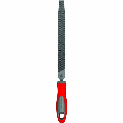 Corona FE400108BC1CD Flat Bastard Cut File with Handle Carded, 8-Inch