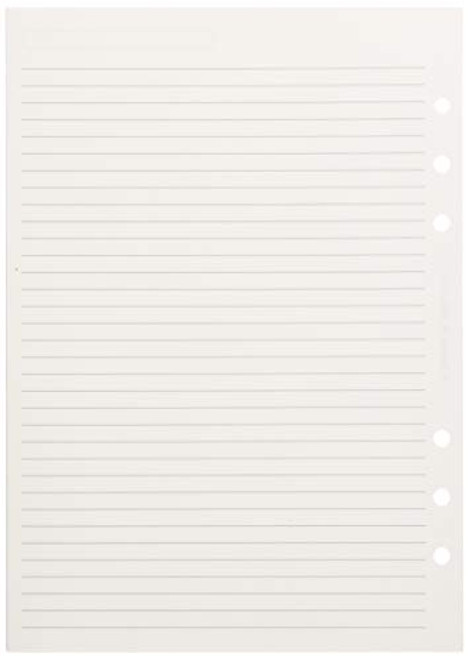 Filofax A5 Ruled Notepaper - White