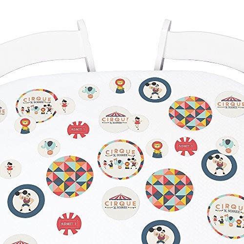 Big Dot of Happiness Carnival Circus - Cirque du Soiree - Baby Shower or Birthday Party Giant Circle Confetti - Party Decorations - Large Confetti 27 Count Big Dot of Happiness Carnival Circus - Cirque du Soiree - Baby Shower or Birthday Party Giant Circle Confetti - Party Decorations - Large Confetti 27 Count