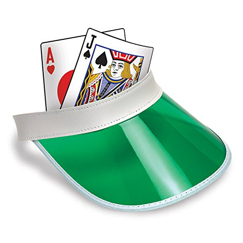 Beistle Blackjack Visor, Multicolor