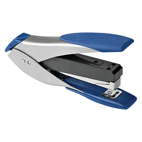 Swingline Stapler, SmartTouch Compact Desktop Stapler, Reduced Effort, 25 Sheets, Silver/Blue (S7066532)
