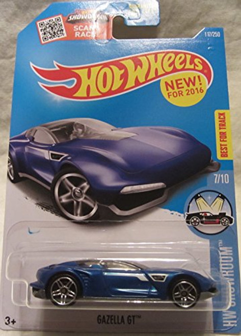 Hot Wheels 2016 H.W. Showroom Gazella GT Metalflake Blue 117/250 Hot Wheels 2016 H.W. Showroom Gazella GT Metalflake Blue 117/250