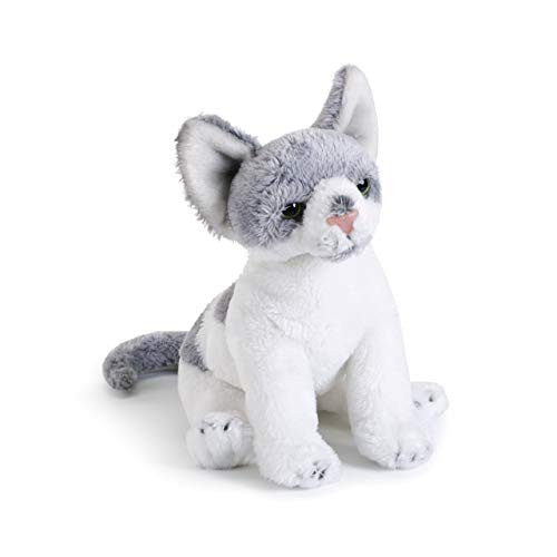 DEMDACO Light Grey Hairless Sphinx Cat Children's Plush Beanbag Stuffed Animal Toy