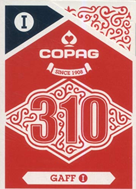 Copag 310 Gaff I, Gimmick Magic Trick Playing Card Deck, Poker Size/Regular Index True Linen Plastic-Coated Finish