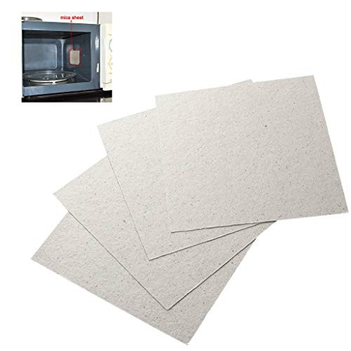JMAF 4pcs Microwave Oven Repairing Part Mica Plates Sheets 13cm x 13cm