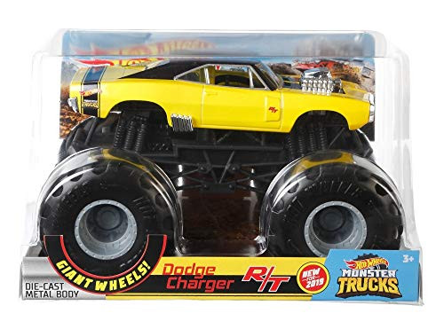 Hot Wheels 1:24 Scale 1970 Dodge Charger R/T Monster Truck Toy