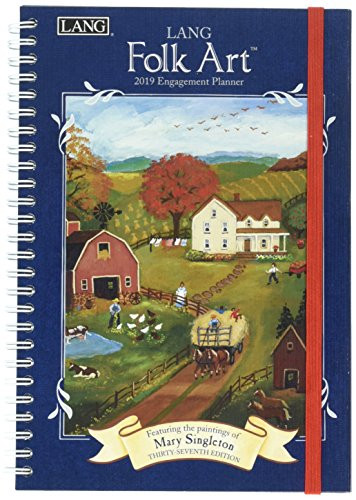 The LANG Companies Folk Art 2019 Engagement Planner - Spiral (19991011086)