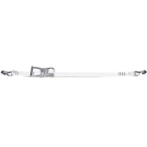 S-Line 96014 1" x 15' Long/Wide Handle Ratchet w/Twisted Loop Fixed & Double J-Hook Tent Strap