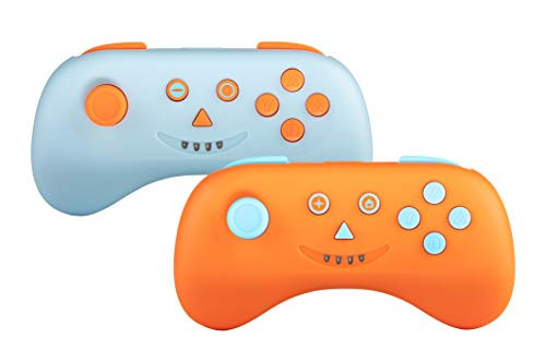 Snakebyte Nsw Multi: Playcon - 2 PC Set (Blue and Orange) Wireless Bluetooth Controller Gamepad Joypad Joy-Con Multiplayer Compatible with Nintendo Switch and Nintendo Switch Lite - Nintendo Switch