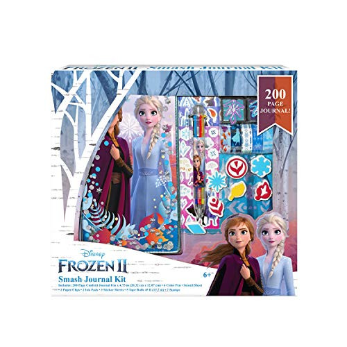 Disney Frozen 2 Journal Elsa and Anna Smash Journal Kit