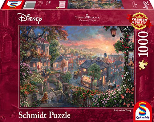 Schmidt Thomas Kinkade: Disney - Lady and The Tramp Jigsaw Puzzle (1000-Piece) Schmidt Thomas Kinkade: Disney - Lady and The Tramp Jigsaw Puzzle (1000-Piece)