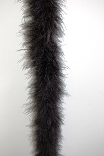 Decorland Marabou Feather Boa 2 Yards Long (72") 22 Grams - Black