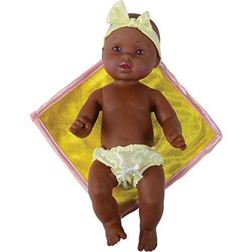 12" Baby Tender Touch Doll- Dark Skin with a Blankie
