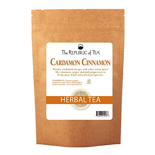 The Republic of Tea, Cardamon Cinnamon Herbal Tea, 250 Tea Bag Bulk