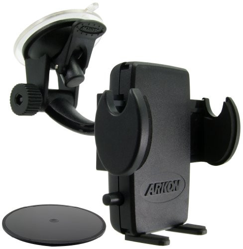 Arkon Windshield and Dash Car Phone Holder Mount for iPhone X 8 7 6S 6 Plus 8 7 6S 6 Galaxy Note Retail Black