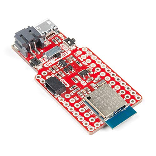 SparkFun Pro nRF52840 Mini - Bluetooth Development Board Includes LiPo battery charger Qwiic connector On/off switch Reset switch User LED/button Pre-programmed with a USB bootloader Small footprint