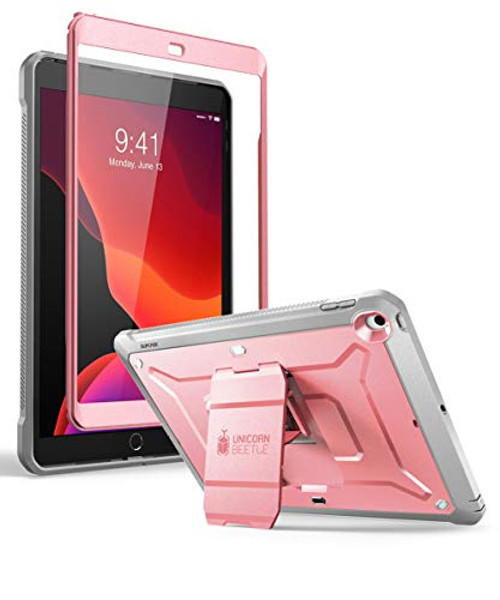 SUPCASE Designed for iPad 10.2 2019 Case, [Unicorn Beetle Pro Series] with Built-in Screen Protector and Dual Layer Full Body Rugged Protective Case for iPad 10.2 Inch 2019, iPad 7th Generation (Rose)