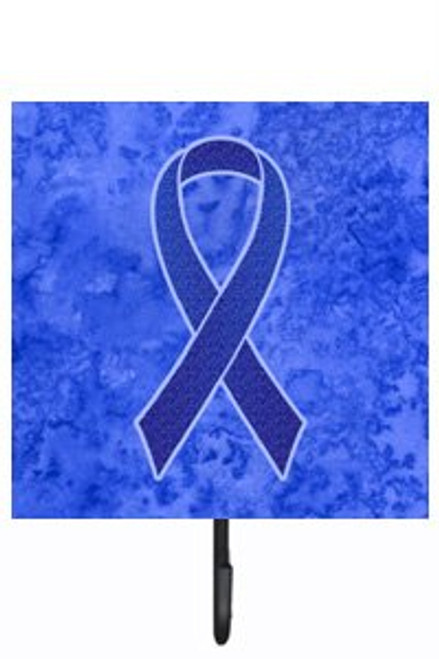 Caroline's Treasures AN1202SH4 Dark Blue Ribbon for Colon Cancer Awareness Leash or Key Holder, 7Hx4.25W, Multicolor