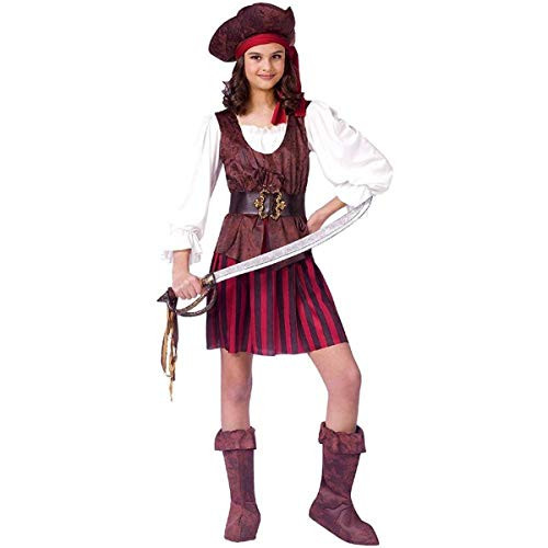 High Seas Buccaneer Pirate Costume Girl - Small 4-6