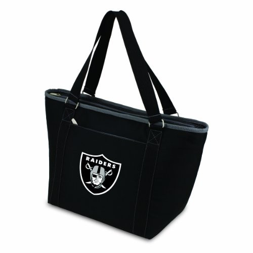 NFL Oakland Raiders Topanga Insulated Cooler Tote, Black NFL Oakland Raiders Topanga Insulated Cooler Tote, Black