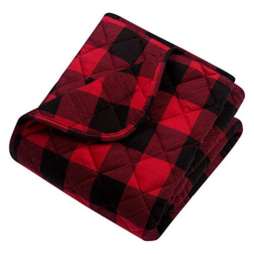 Trend Lab Quilted Jersey Baby Blanket, Buffalo Check