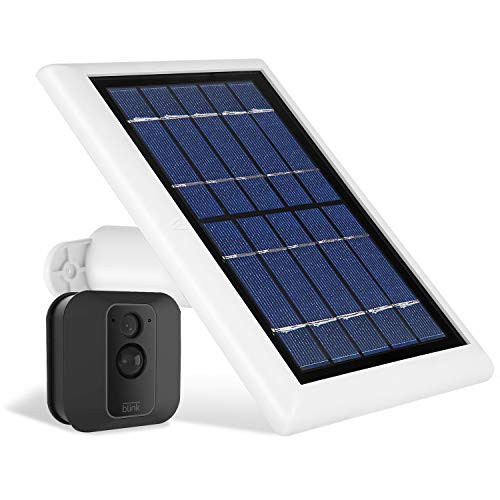 Wasserstein Solar Panel with Internal Battery Compatible with Blink XT and Blink XT2 Outdoor Camera (White)