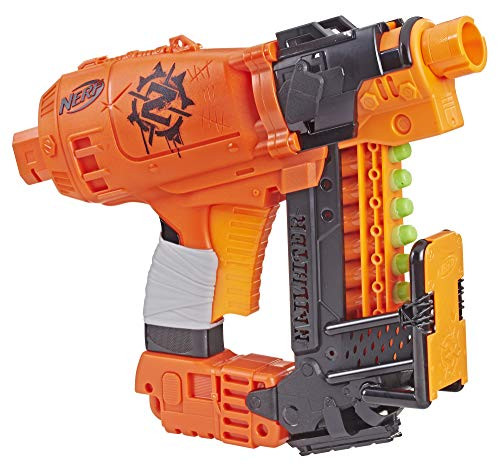 Nailbiter Nerf Zombie Strike Toy Blaster  8 Official Zombie Strike Elite Darts, 8-Dart Indexing Clip  Survival System  For Kids, Teens, Adults