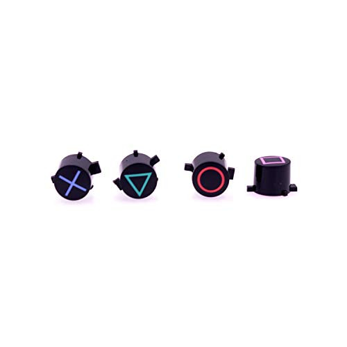 PartEGG Replacement Genuine OEM ABXY & Action Button Set for Sony PS4 DualShock 4 Controller Black