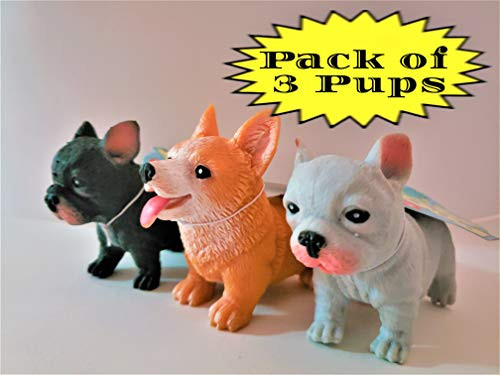 Schylling Animals Pocket Pups Set of 3 pups (1 of Each Color)