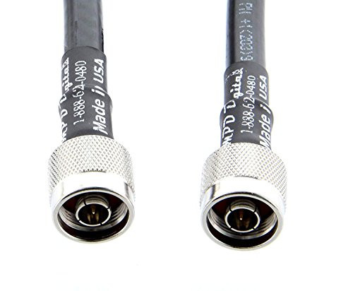 MPD Digital USA Made Times Microwave LMR-400Uf Ultra Low Loss Ultraflex (Ultra Flex) Transmission Line Coaxial Cable with N-Male Connectors 3 ft