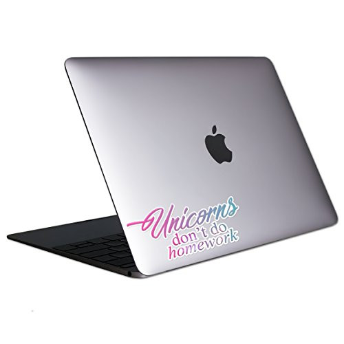 Unicorns Don't Do Homework Tablet & Laptop Sticker