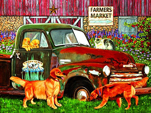 Woody Acres 1000 Pc Jigsaw Puzzle - Farm House Theme - by SunsOut
