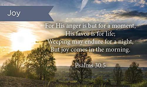 Pass Along Pocket Scripture Cards, Joy, Psalms 30:5, Pack of 25