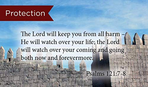 Pass Along Pocket Scripture Cards, Protection, Psalms 121:78, Pack of 25