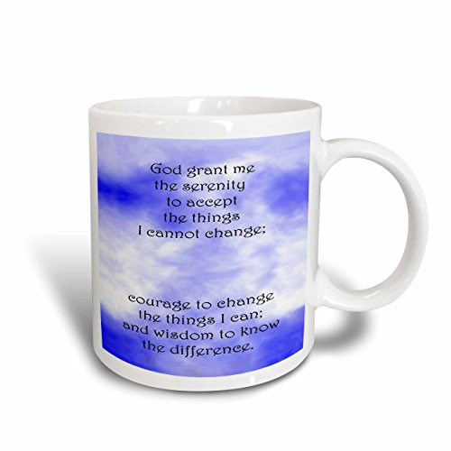 3dRose Serenity Prayer Mug, 11-Ounce