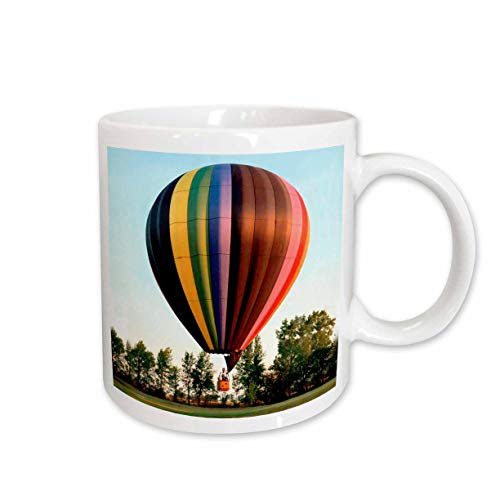 3dRose Hot Air Balloon Ceramic Mug, 11-Ounce