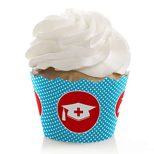 Nurse Graduation - Medical Nursing Graduation Party Decorations - Party Cupcake Wrappers - Set of 12