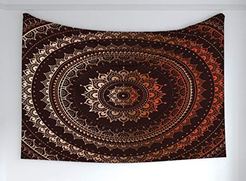 Ambesonne Mandala Tapestry, Circle Universe and Cosmos Esoteric Image Print, Fabric Wall Hanging Decor for Bedroom Living Room Dorm, 60" X 40", Chestnut Brown Ambesonne Mandala Tapestry, Circle Universe and Cosmos Esoteric Image Print, Fabric Wall Hanging Decor for Bedroom Living Room Dorm, 60" X 40", Chestnut Brown
