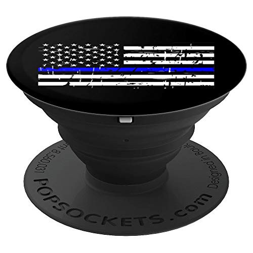 Thin Blue Line Phone Grip PopSockets Grip and Stand for Phones and Tablets