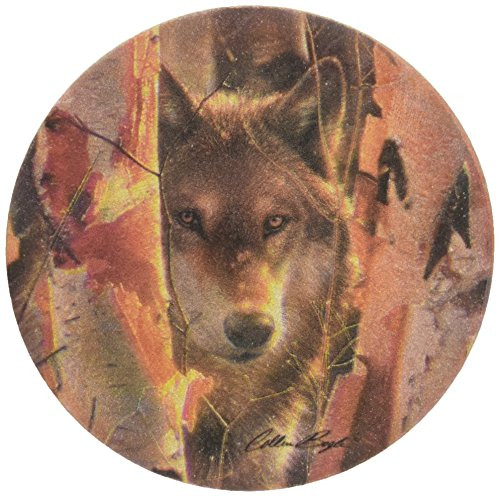 Thirstystone Stoneware Birch Wolf Coaster, Multicolor
