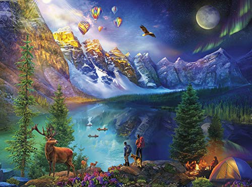 Buffalo Games - Night & Day Collection - Lake Moraine Journey - 1000 Piece Jigsaw Puzzle